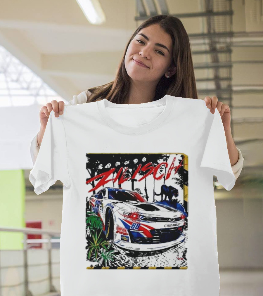 Zilisch 88 Chevrolet Racing Car Jungle Scene T-Shirt