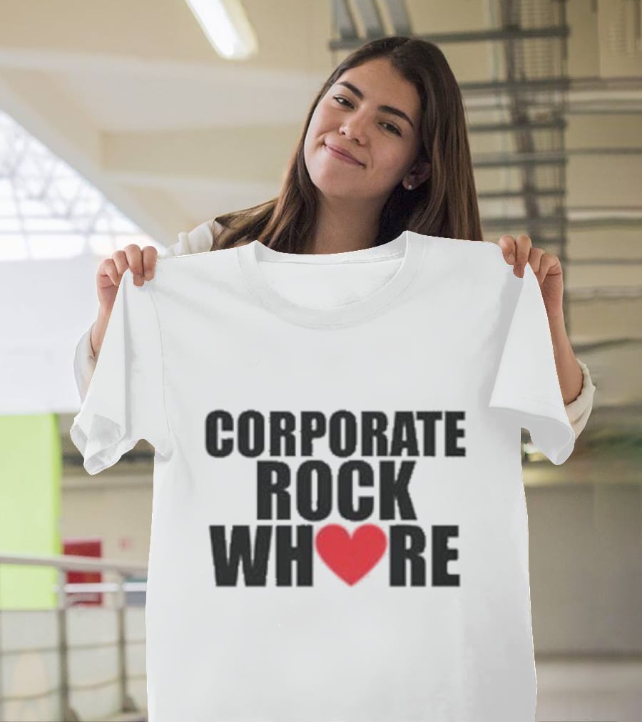 Corporate Rock Whore Halsey Heart T-Shirt