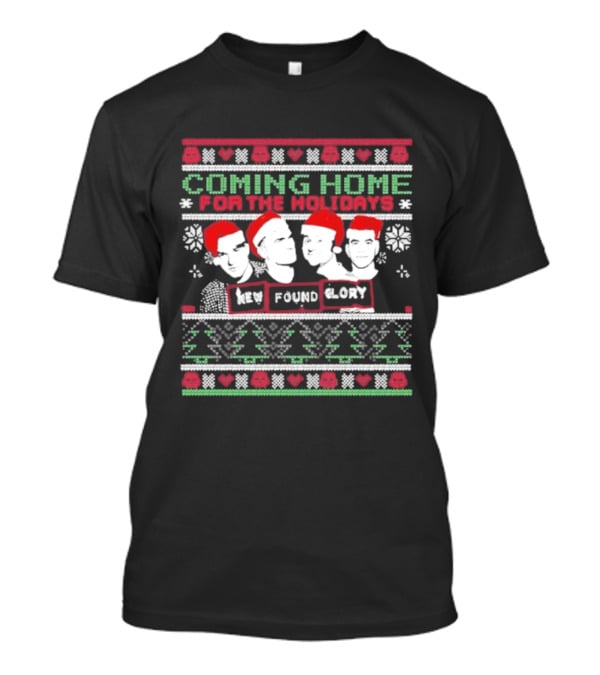 New Found Glory Coming Home For The Holidays Ugly Sweater Band T-Shirt