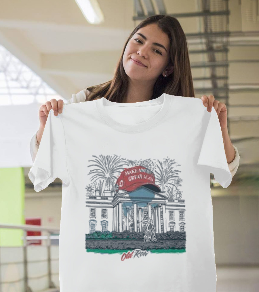 Make America Great Again Hat White House Old Row T-Shirt