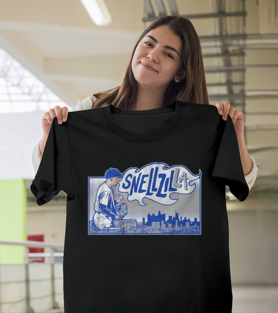 Blake Snell Snellzilla LA Baseball Pitcher City Skyline T-Shirt