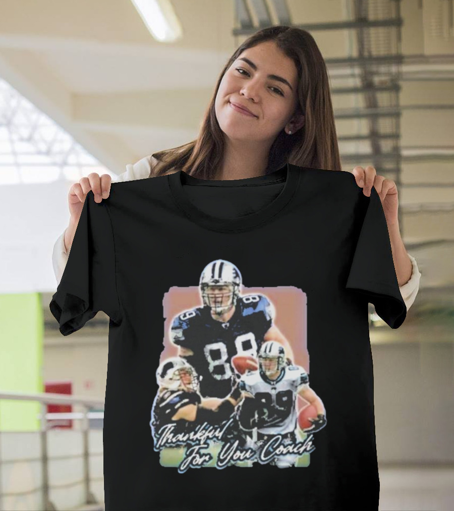 Thankful For You Coach Football Gratitude 89 Detroit T-Shirt