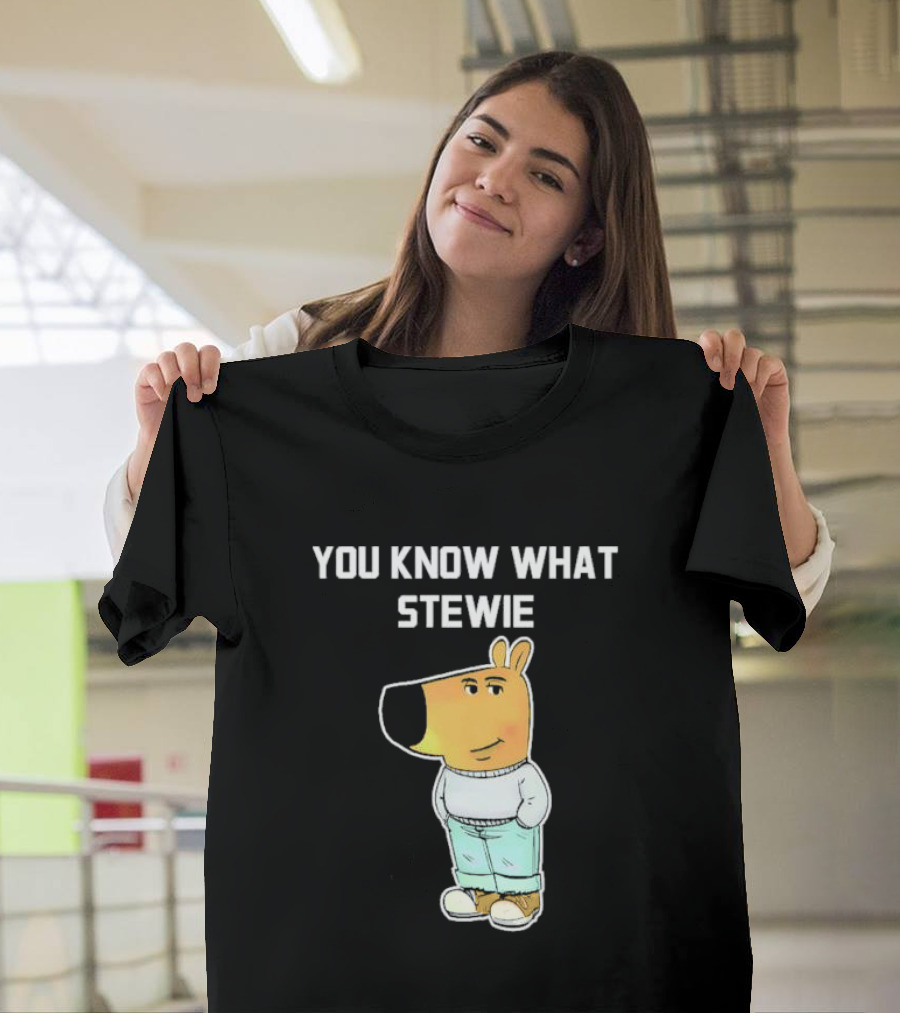 You Know What Stewie Chill Guy Sweater Cartoon T-Shirt