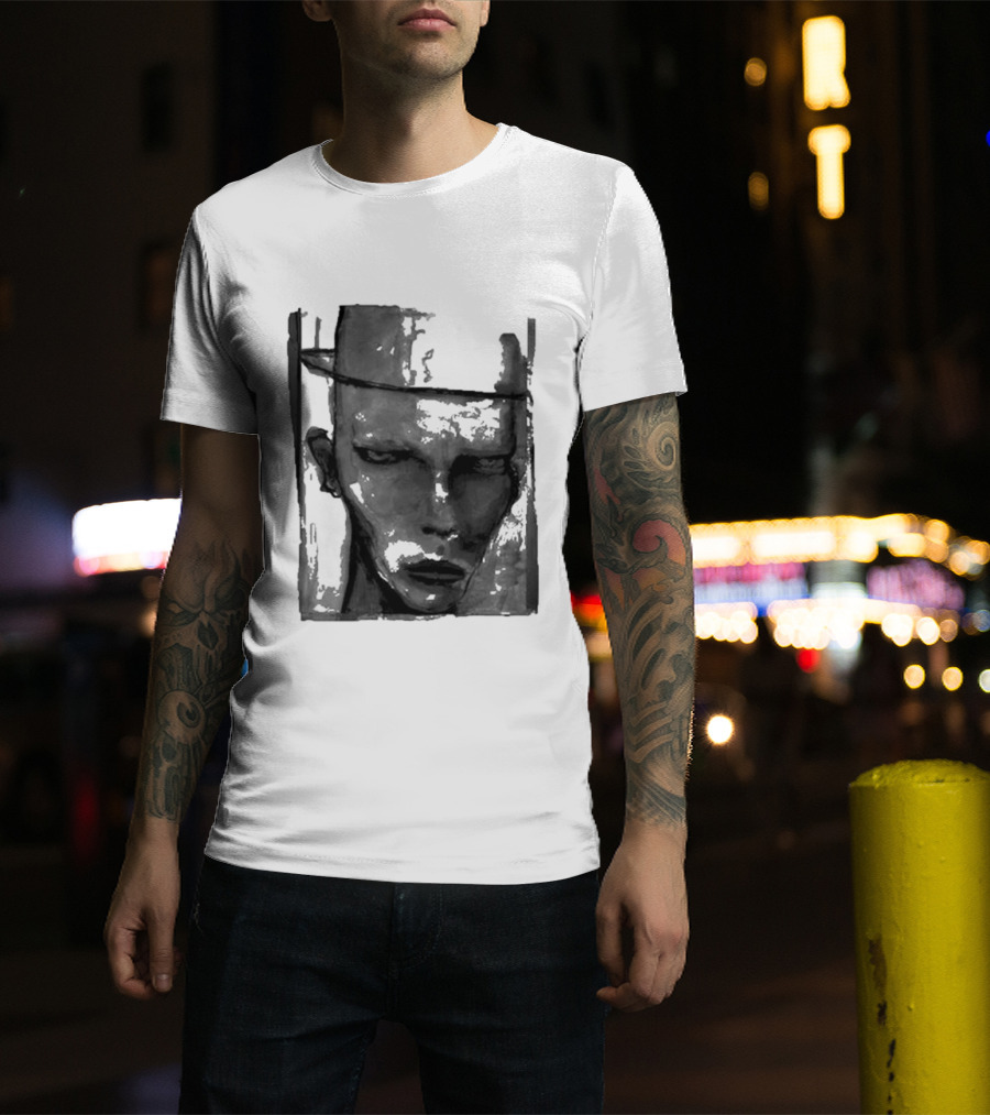 Marilyn Manson One Assassination Under God Monochrome Abstract Face T-Shirt