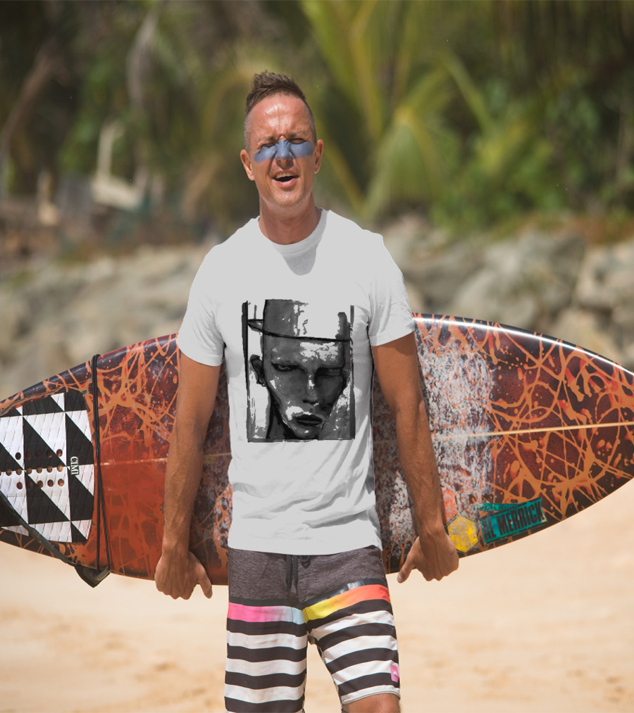 Marilyn Manson One Assassination Under God Monochrome Abstract Face T-Shirt