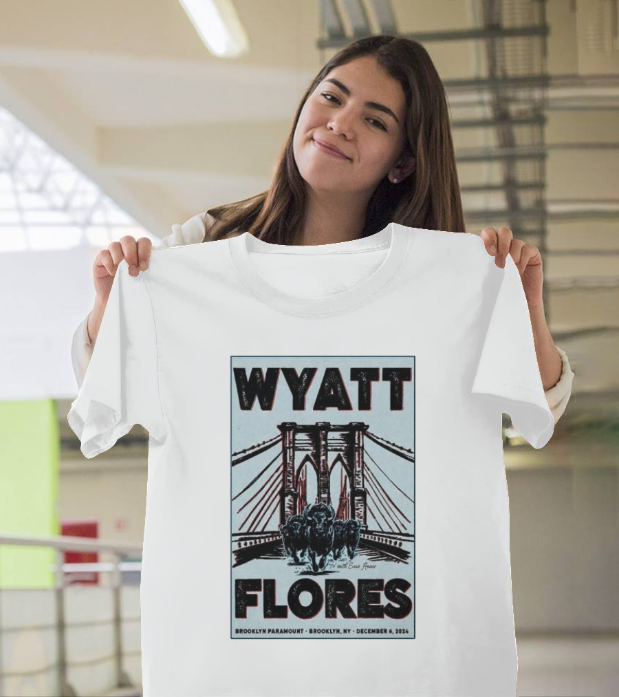Wyatt Flores Brooklyn Paramount December 6 2024 Brooklyn NY T-Shirt