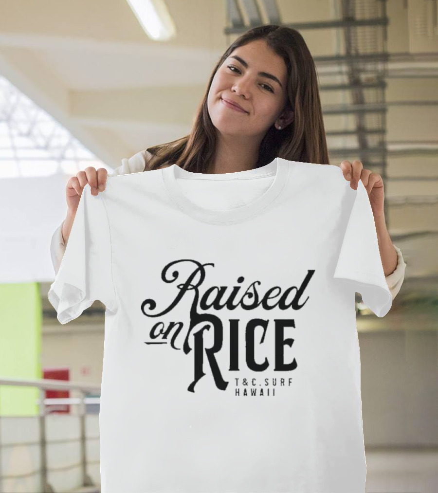 Raised On Rice T&C Surf Hawaii White Rice Jersey T-Shirt