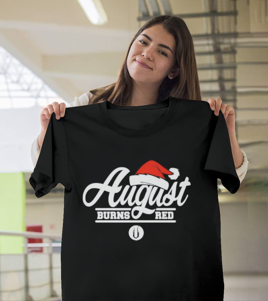 August Burns Red Christmas Santa Hat Branding T-Shirt