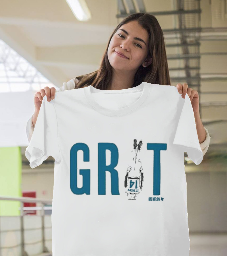 Amon-ra St. Brown Grit Football Lions 14 T-Shirt