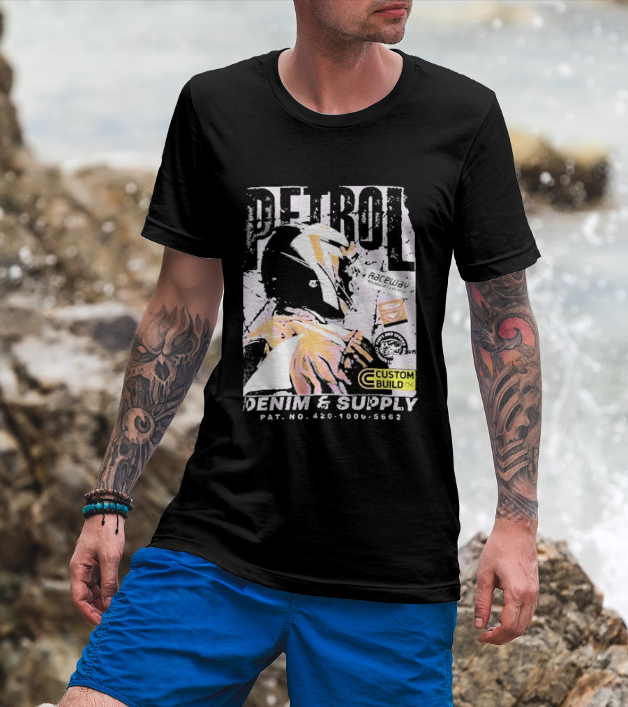 PETROL Raceway Custom Build Denim And Supply CVC Jersey Fabric 164951-U T-Shirt