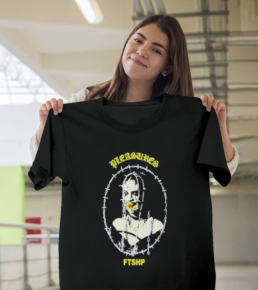 PLEASURES Barbed Wire Face FTSHP Collection T-Shirt