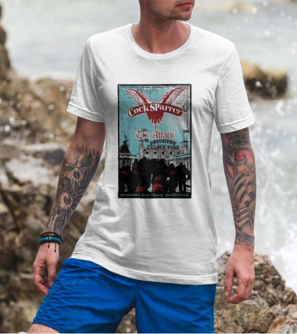 Cock Sparrer The Attack Brighton Chalk December 7 T-Shirt