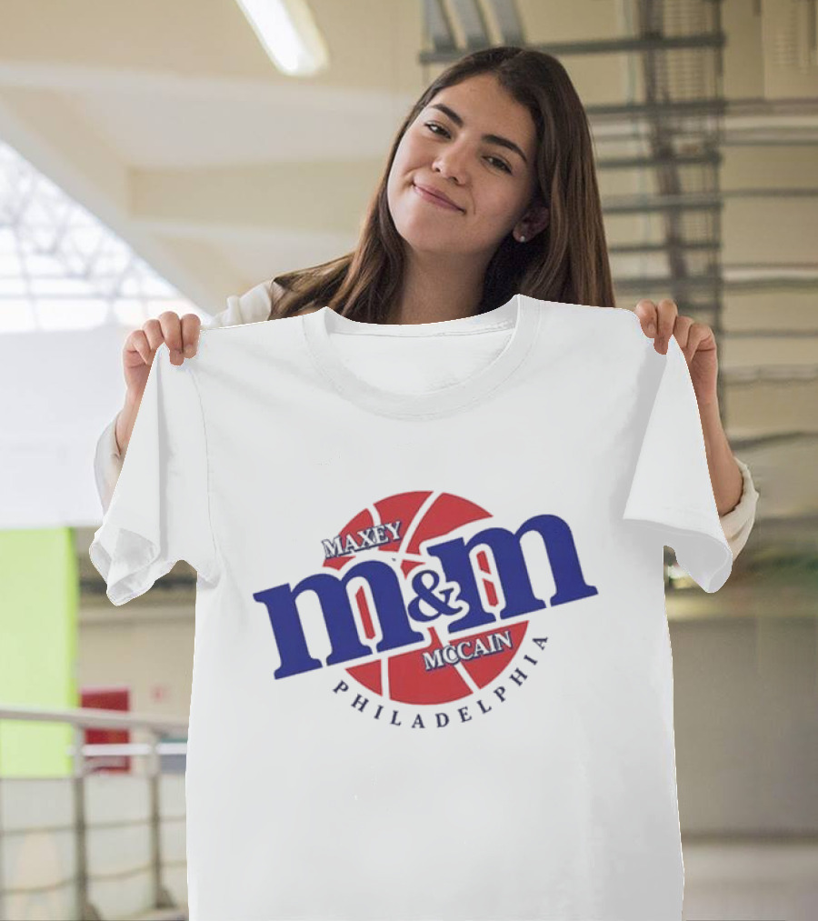 Maxey Mccain M&M Basketball Philadelphia T-Shirt