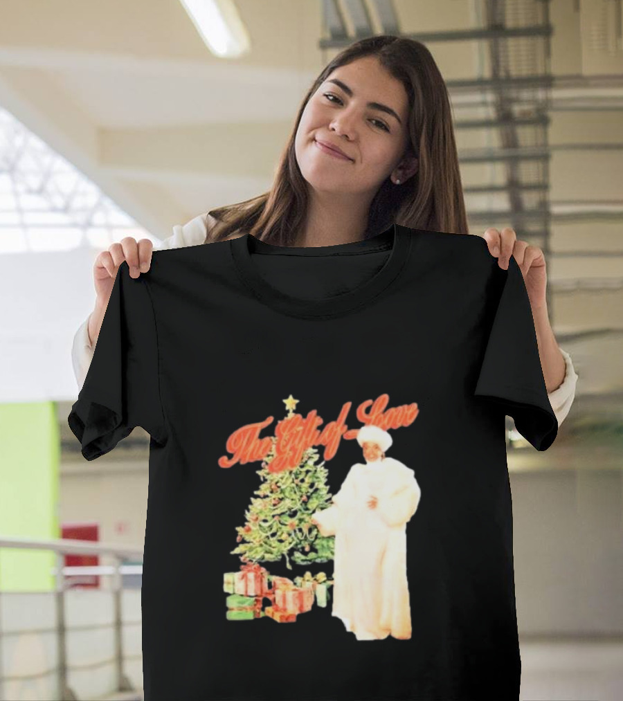 The Gift of Love Christmas Tree Retro Style Jennifer Hudson T-Shirt