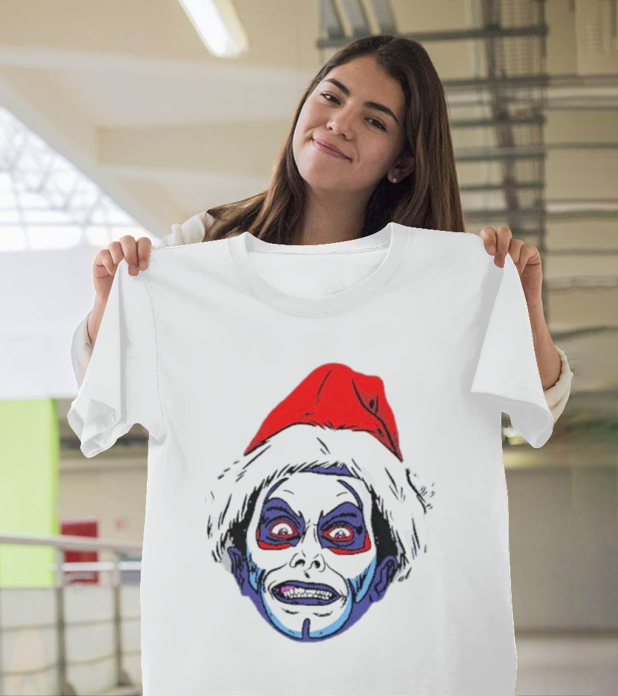 Danhausen Christmashausen Santa Face T-Shirt