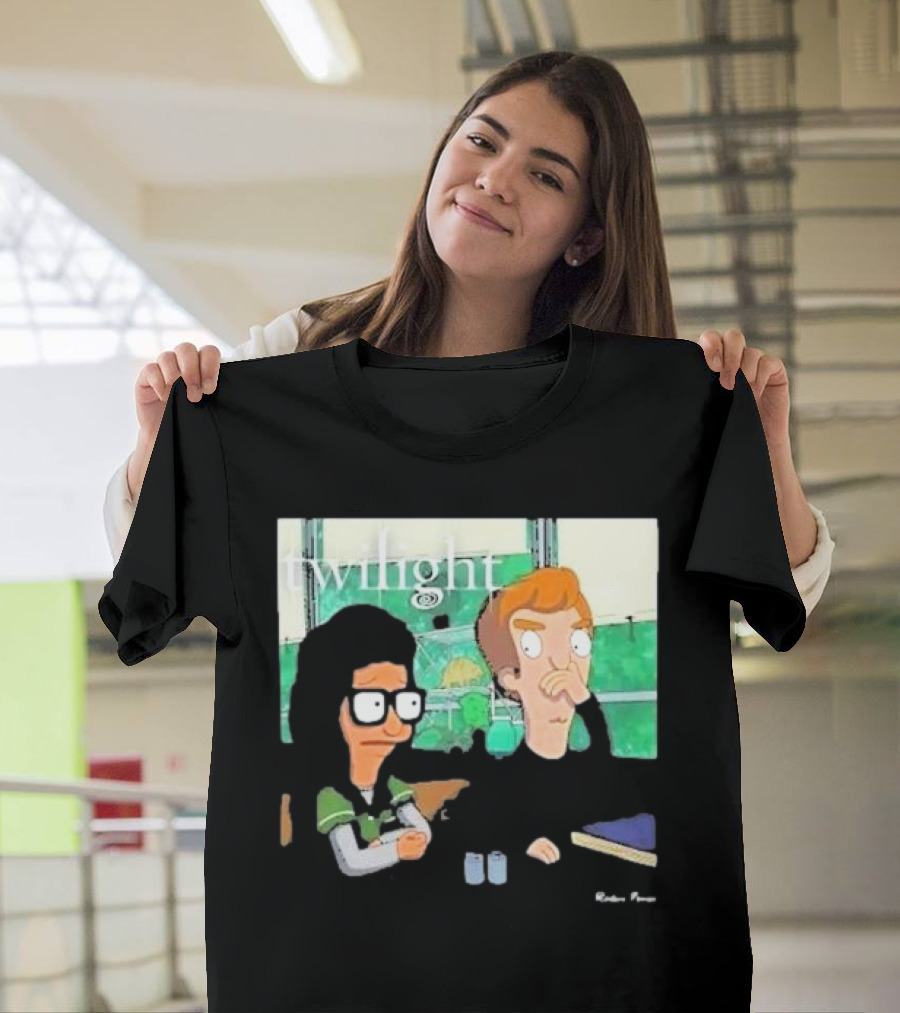 Twilight Characters in Bob's Burgers Style Mashup T-Shirt