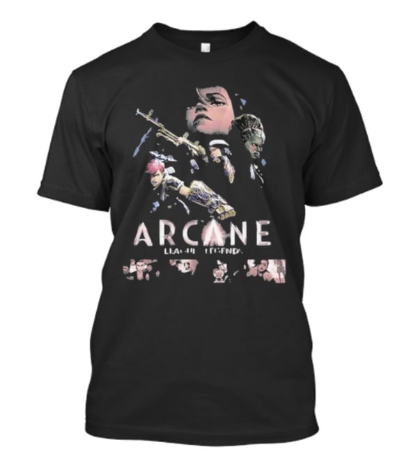 Arcane League Of Legends Jinx Vi And Caitlyn T-Shirt