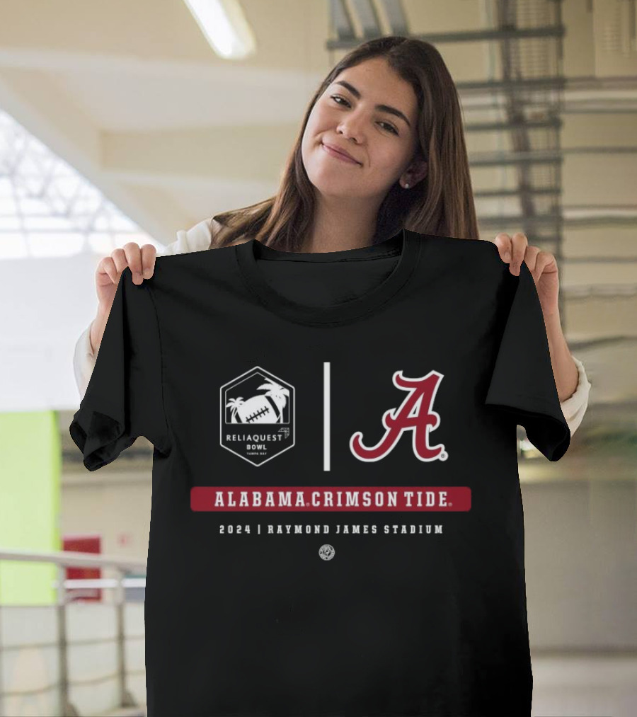 Alabama Crimson Tide Reliaquest Bowl 2024 Raymond James Stadium Tampa Bay T-Shirt