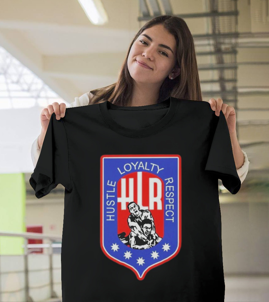 Hustle Loyalty Respect HLR Emblem with Wrestling T-Shirt