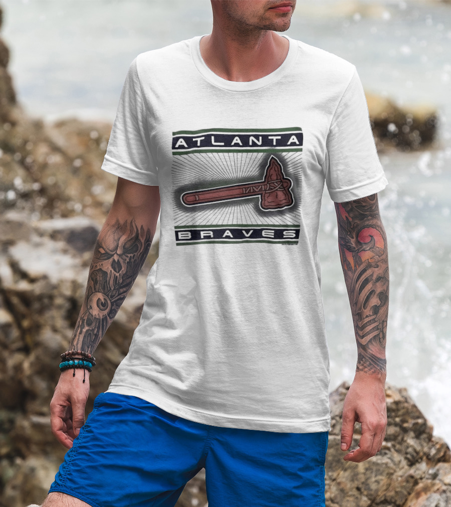 Atlanta Braves Tomahawk Iconic Pro Player T-Shirt
