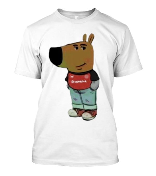 Chill Guy Dog Bayer 04 Leverkusen Mascot Wearing Red Black T-Shirt
