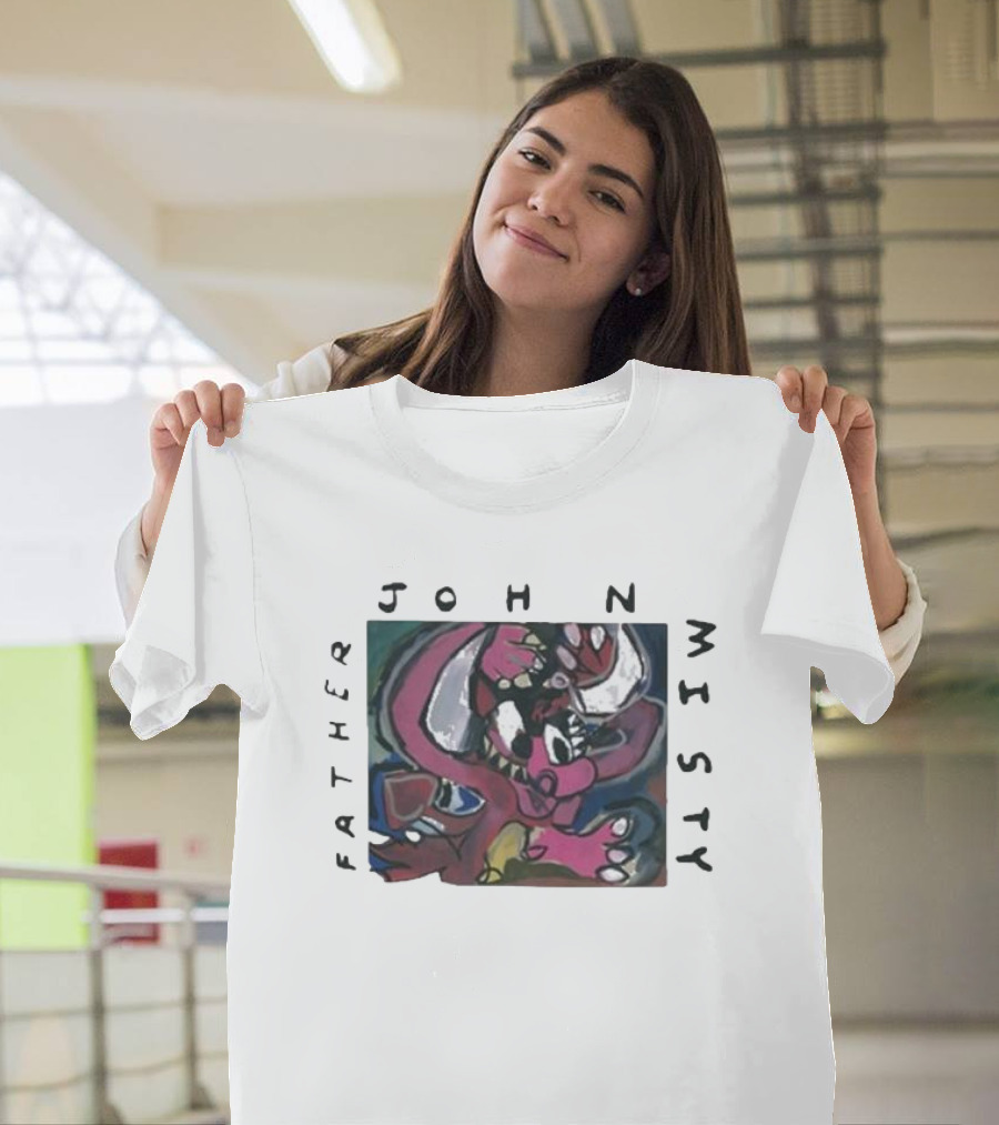 Father John Misty Script 2024 Tour Dinosaur T-Shirt