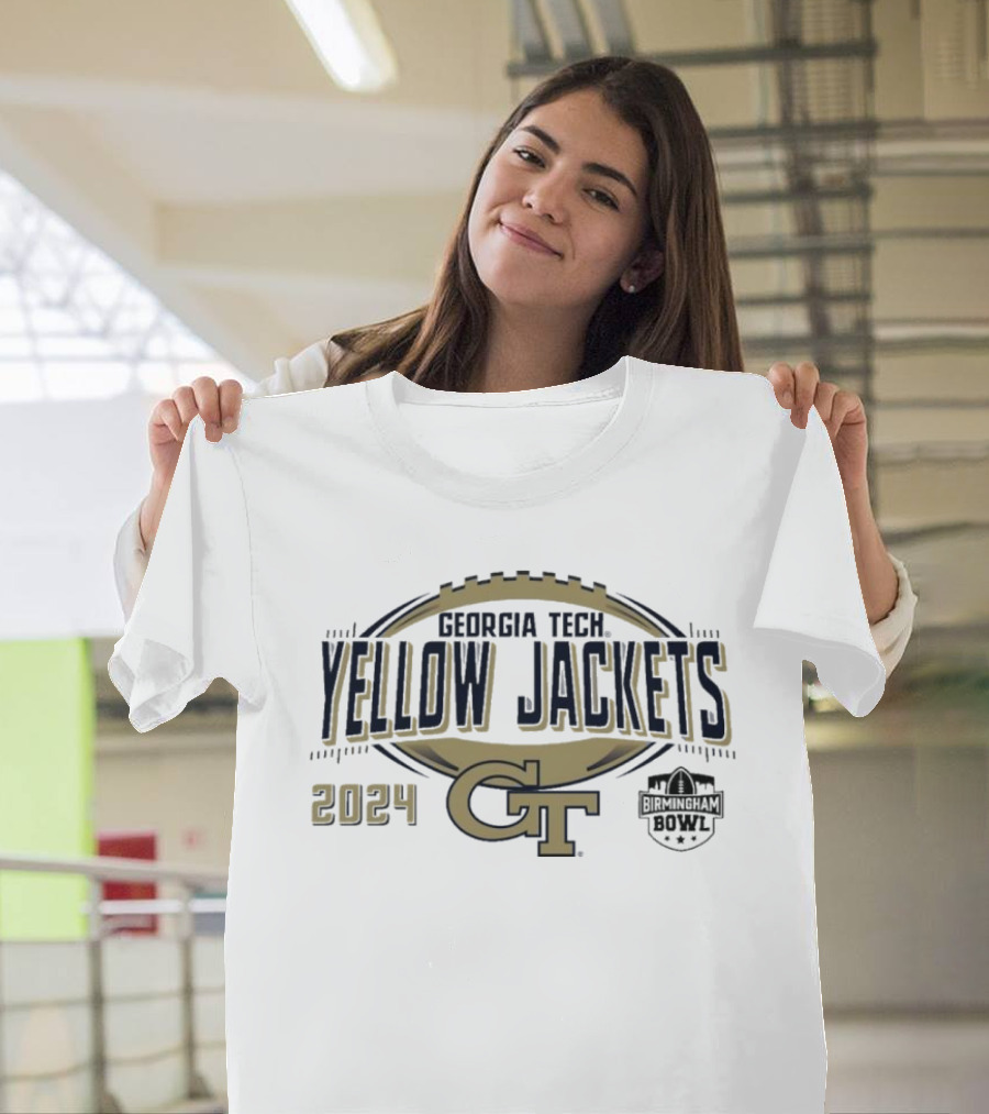 Georgia Tech Yellow Jackets 2024 Birmingham Bowl GT Football T-Shirt