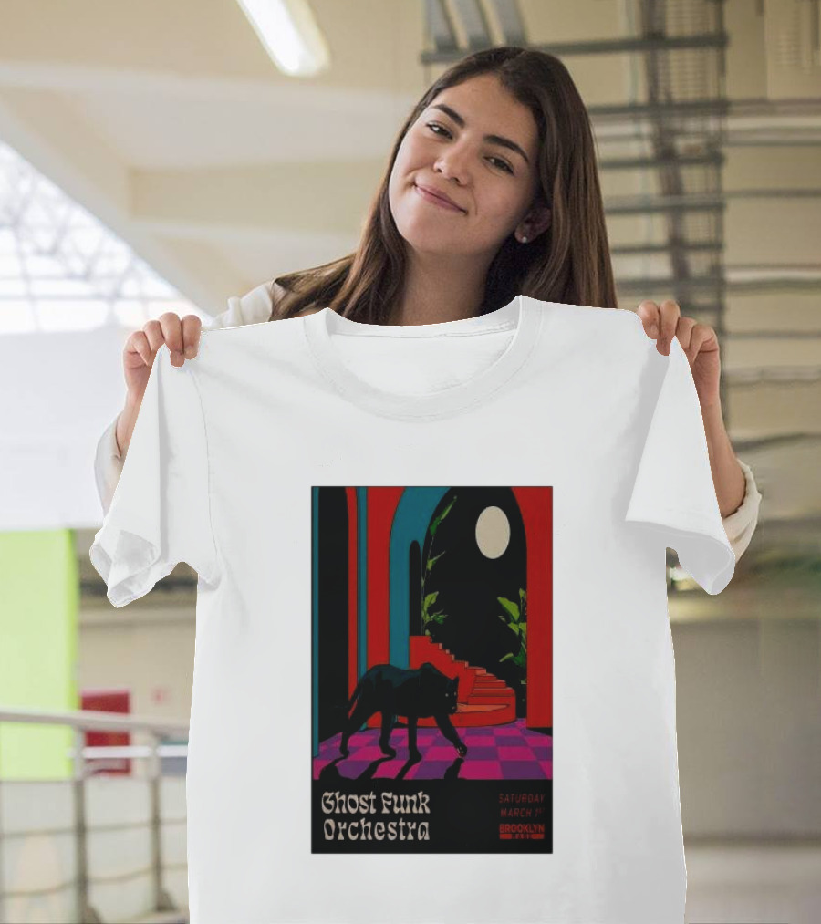 Ghost Funk Orchestra Saturday March 1 2025 Brooklyn T-Shirt
