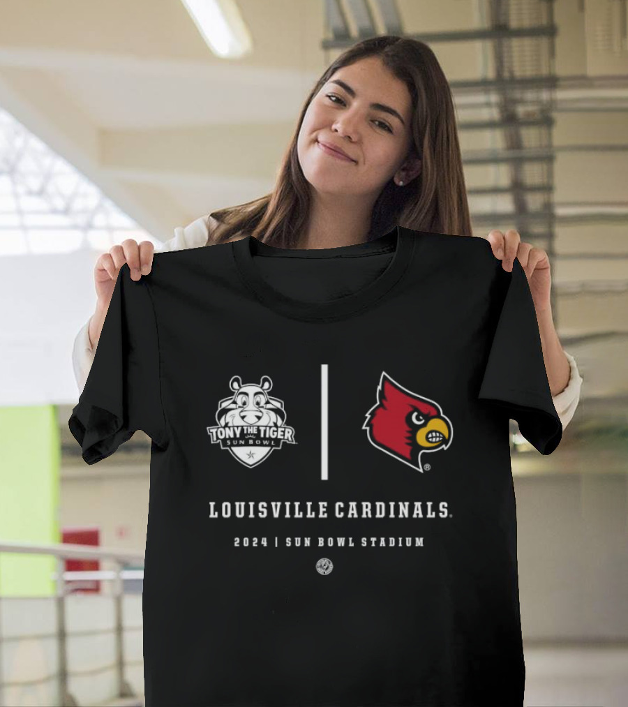 Louisville Cardinals Tony The Tiger Sun Bowl 2024 Sun Bowl Stadium T-Shirt