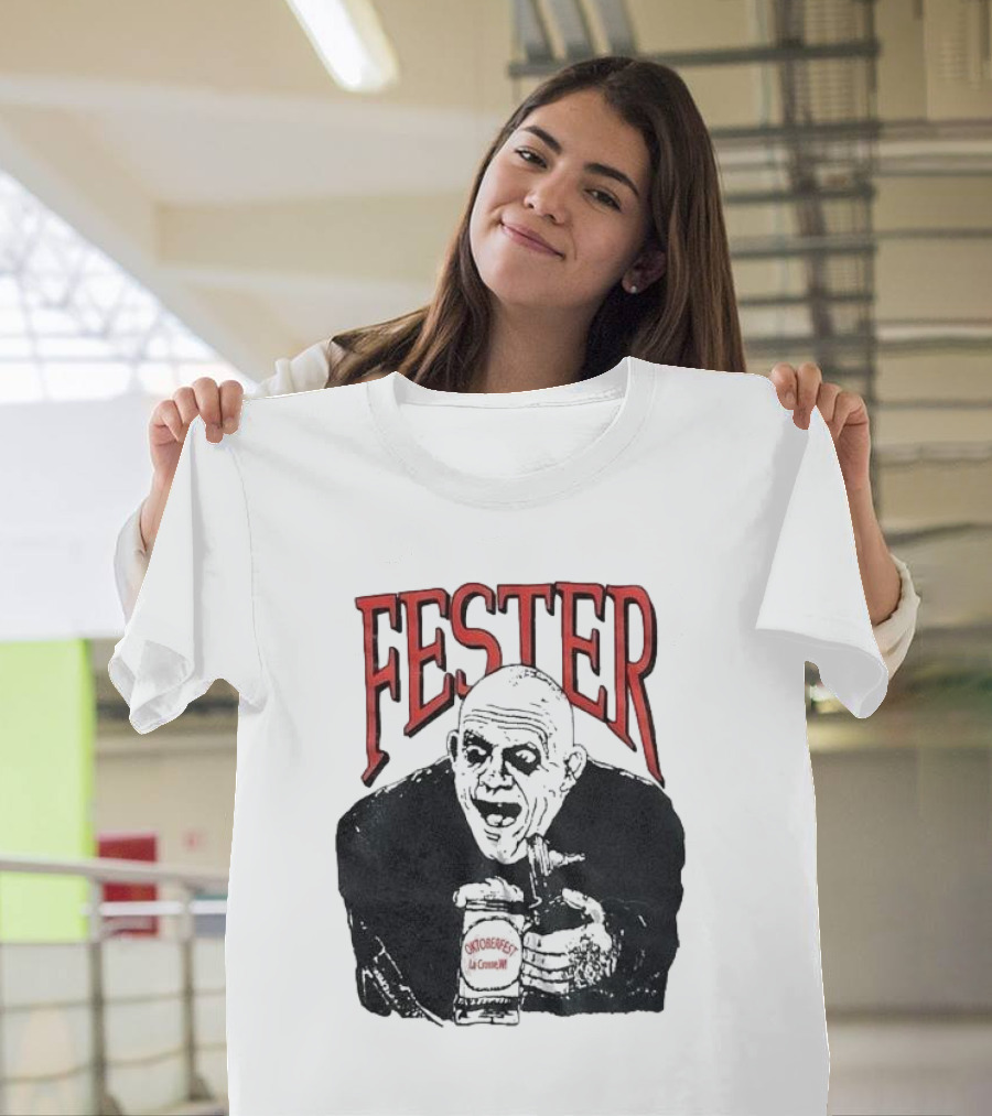 Fester Addams Oktoberfest La Cerveza T-Shirt