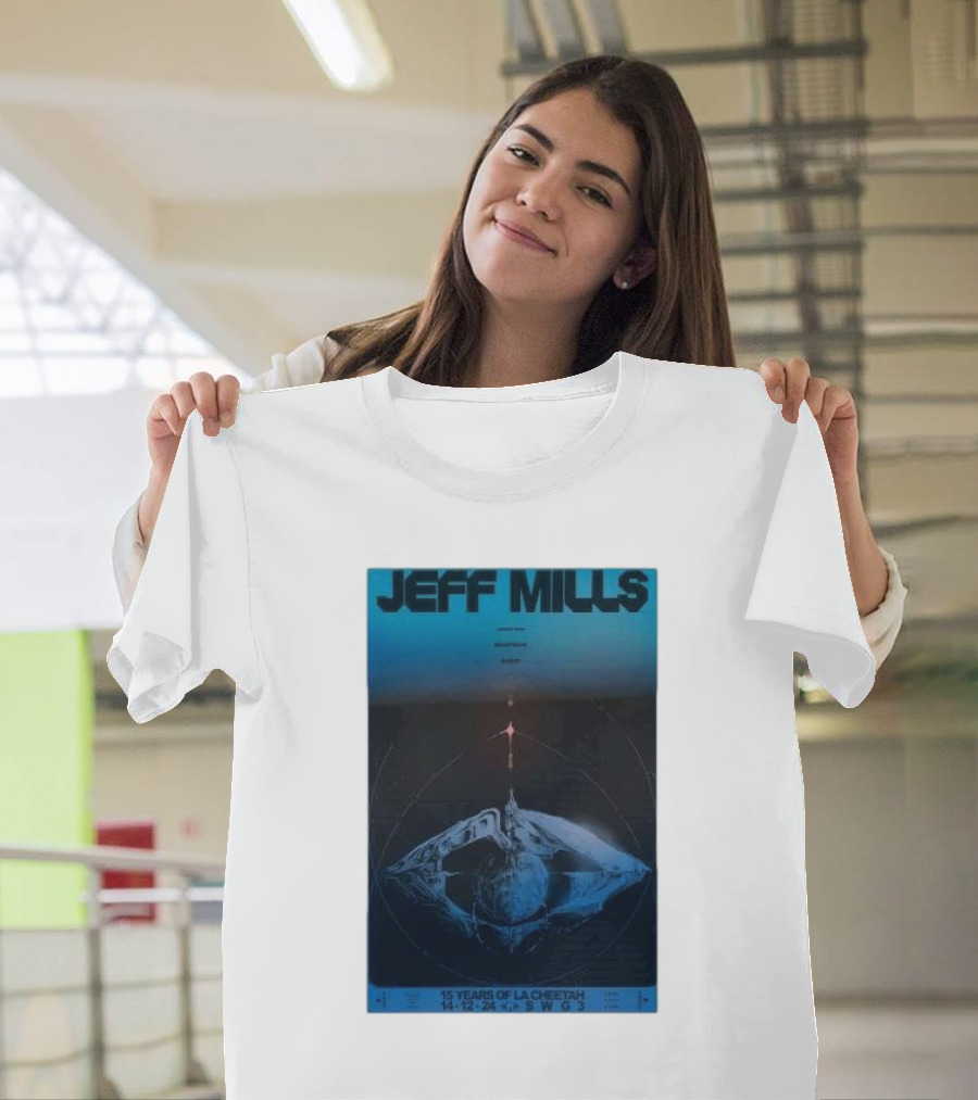 Jeff Mills 15 Years of La Cheetah 12 14 2024 SWG3 Glasgow UK T-Shirt