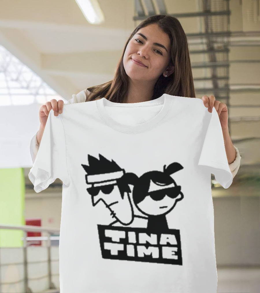 Tina Time Cool Cartoon Duo With Sunglasses T-Shirt