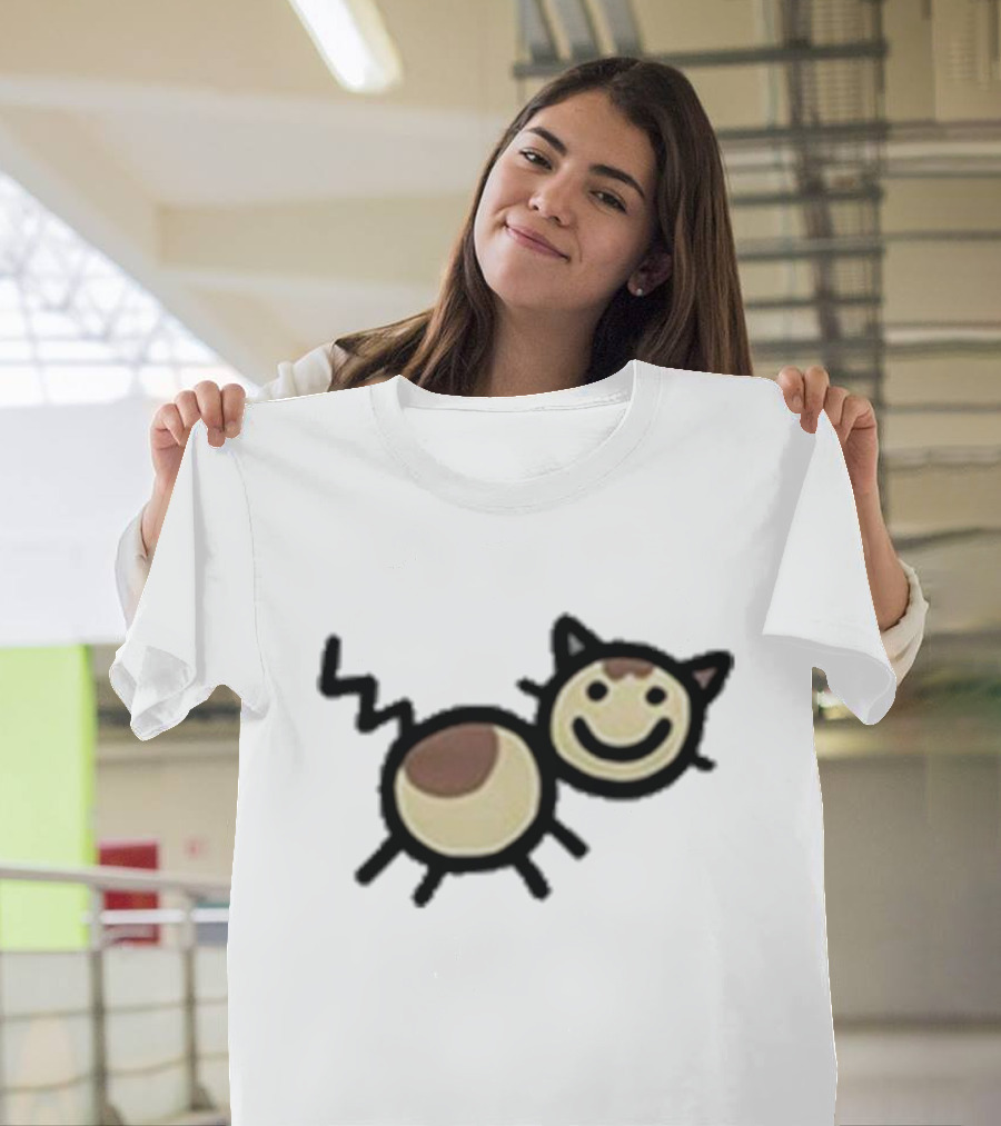 Mummy Joe Cheese Puff Cat Drawing T-Shirt