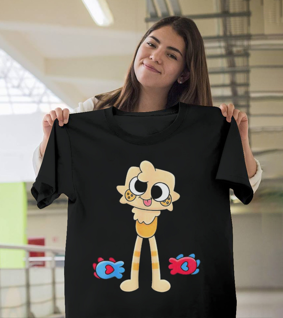 Dandy’s World Goob Costume for Kids and Adults Christmas Cartoon Character with Playful Fish Icons T-Shirt