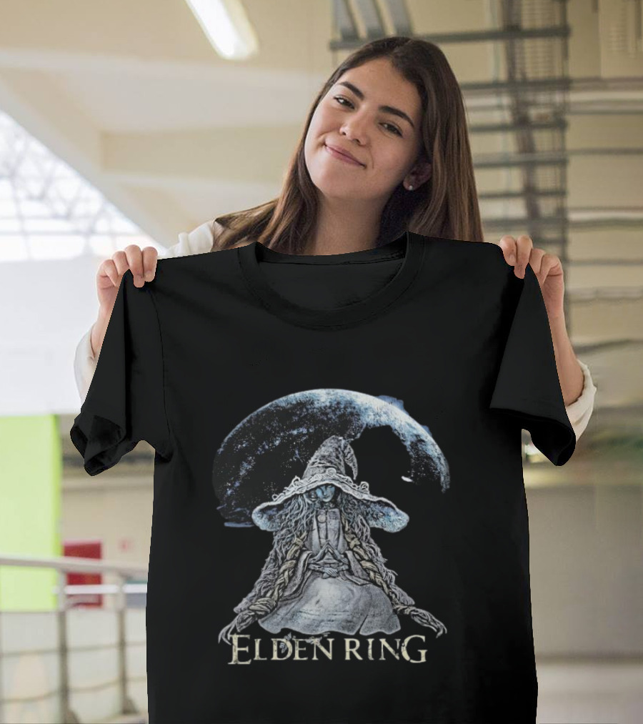 Ranni The Witch Elden Ring Fantasy Art Game Character Moon Magic T-Shirt