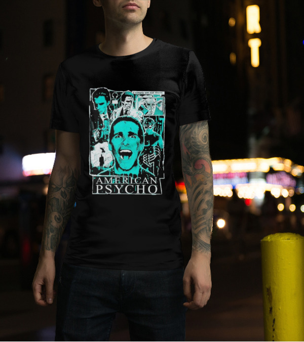 American Psycho Patrick Bateman I Simply Am Not There Collage T-Shirt