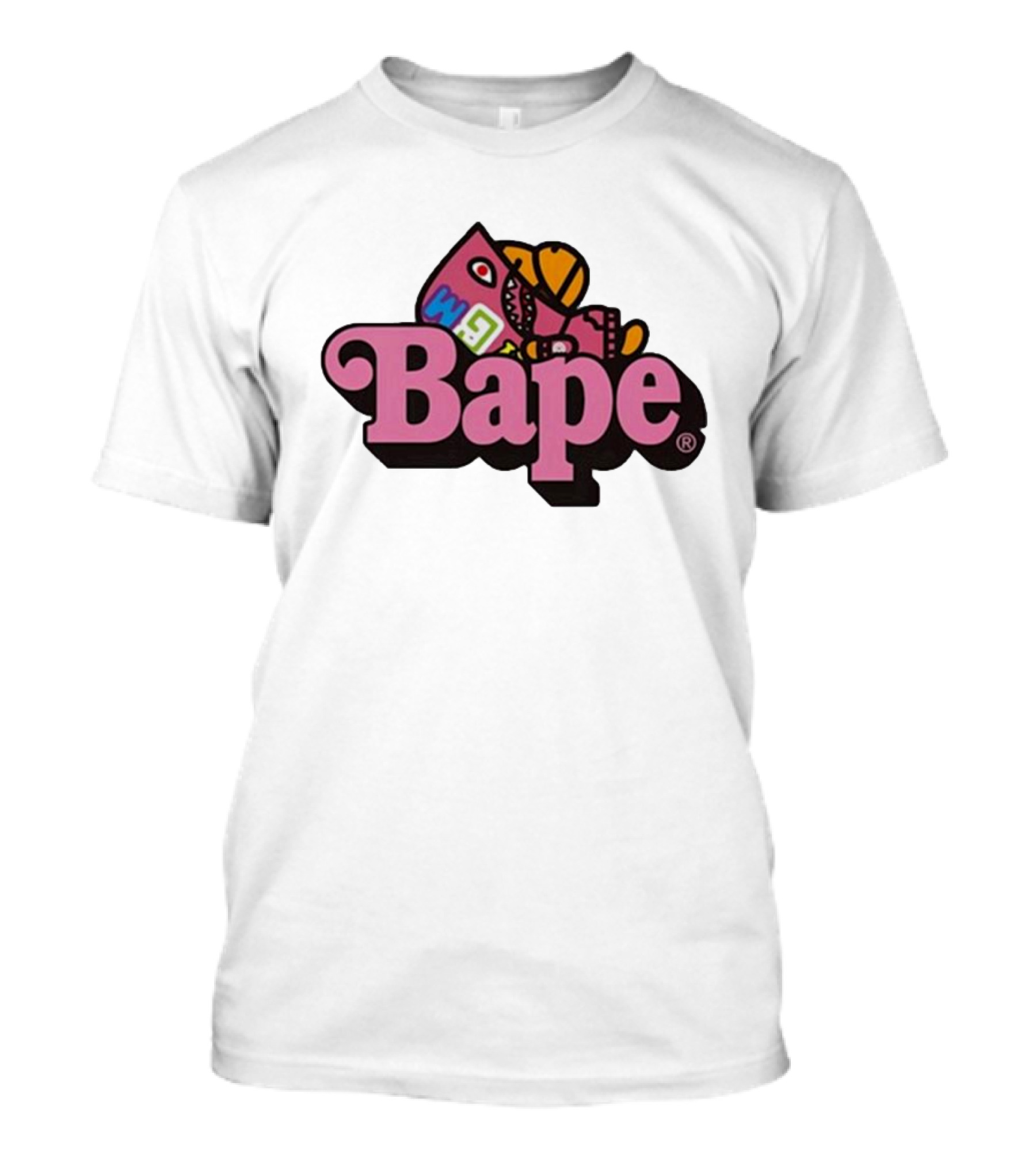 Bape Pink Shark Milo WGM T-Shirt
