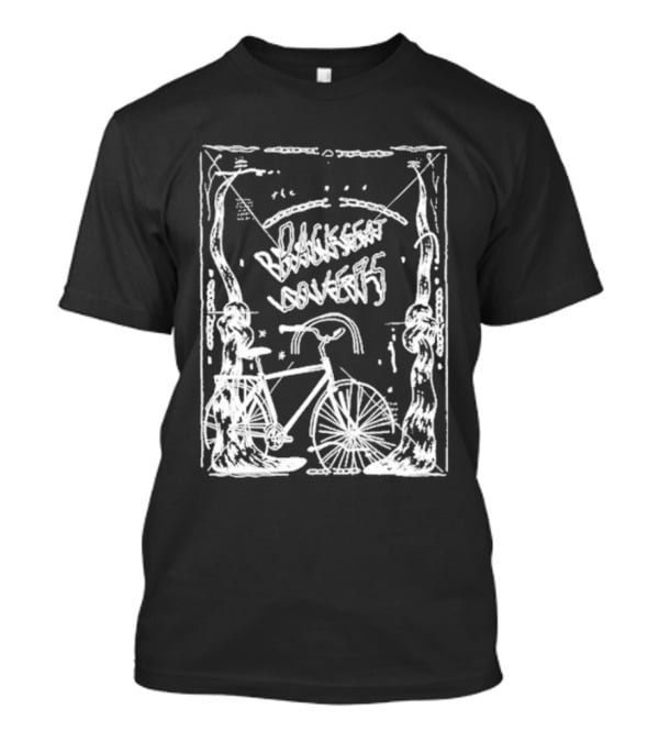 Backseat Lovers Spooky Bike In Enchanted Forest Frame T-Shirt