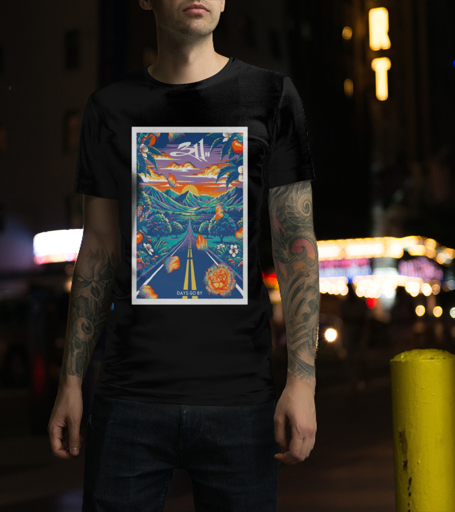 311 Band Vibrant Road Trip Mountains Sunset Days Go By T-Shirt