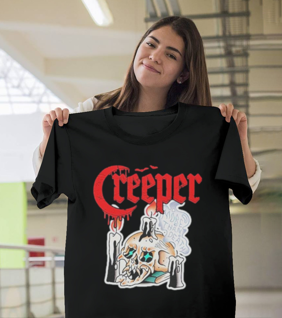 Creeper Skull Candle More Than Death Friday 13th T-Shirt