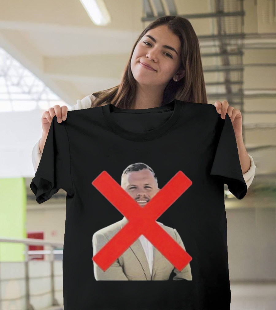 Eliot Shorr-parks Click Bait King Red Crossed Image T-Shirt