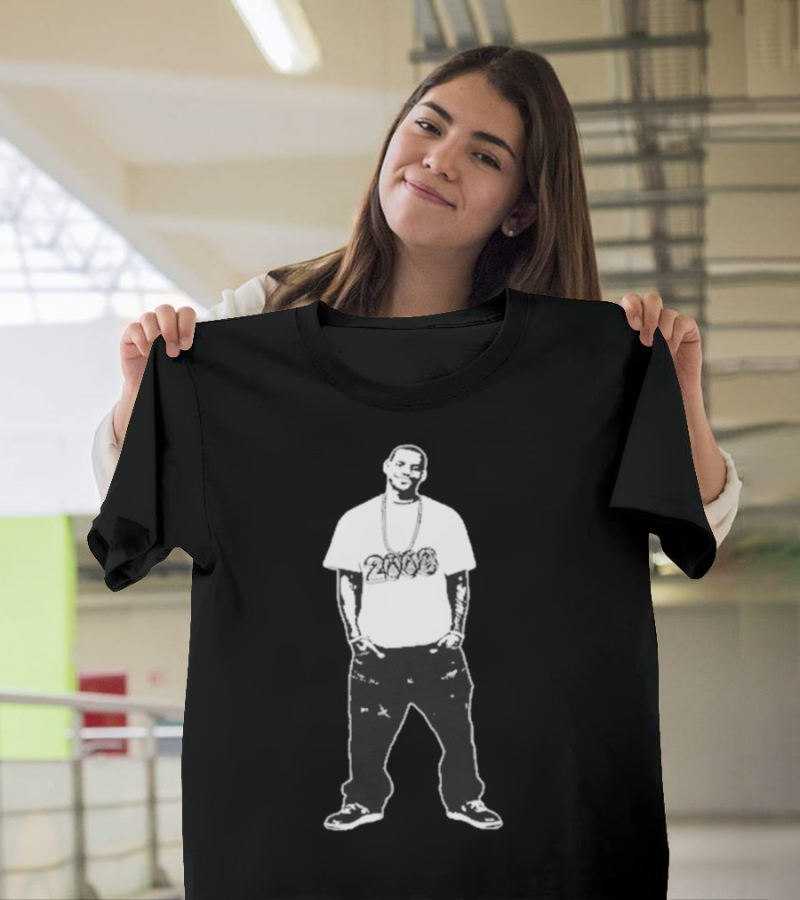 Le8ron 2008 Basketball Icon with 2008 Chain T-Shirt