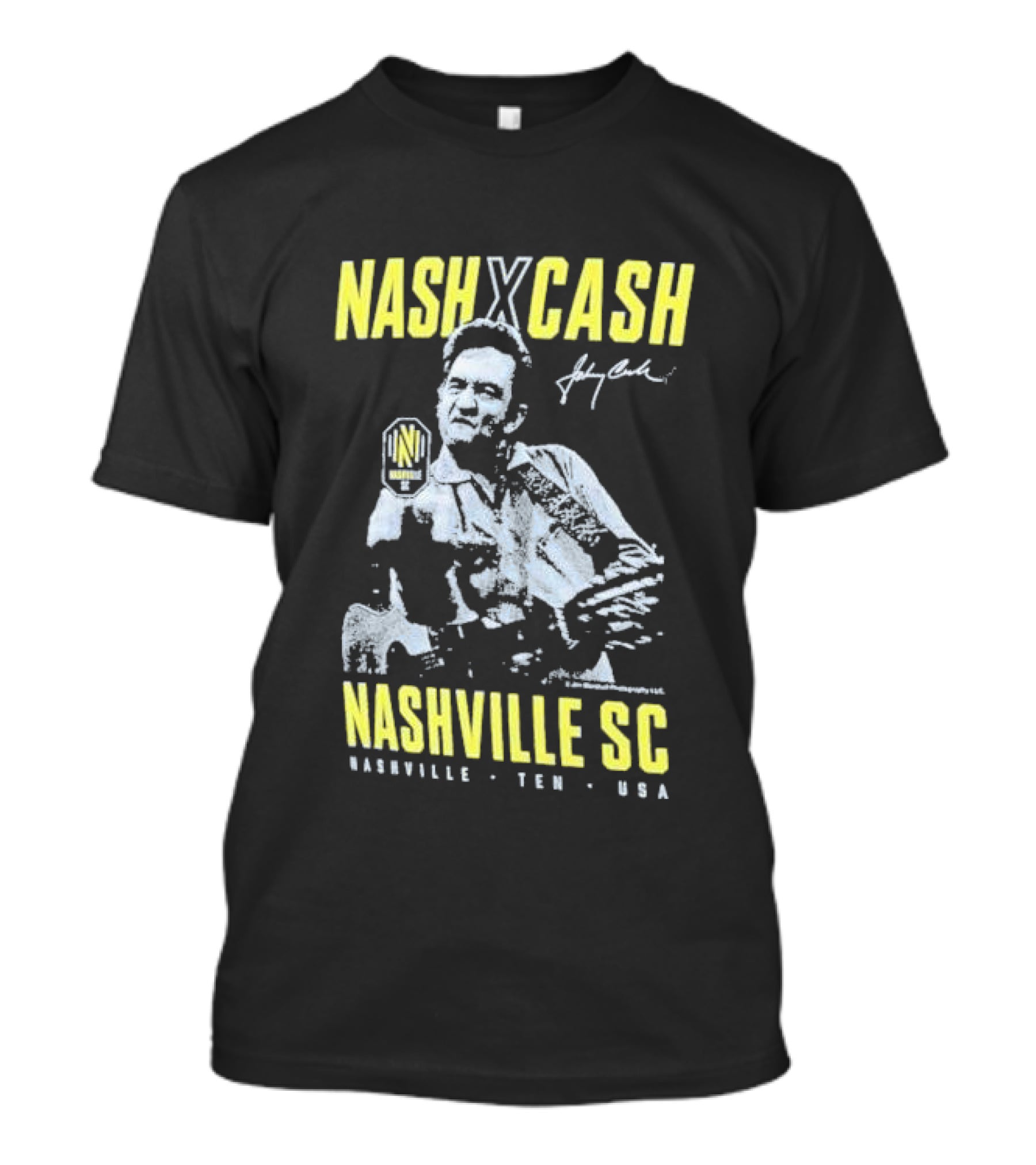 Nash X Cash Nashville SC Johnny Cash Nashville TEN USA T-Shirt