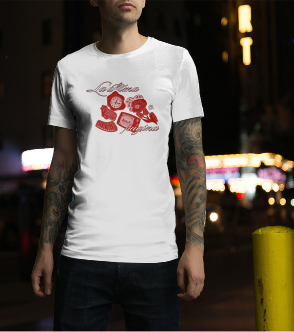 Chiara Oliver La Última Página Reloj Libro Vida Bucle Flor Esquema Rojo T-Shirt