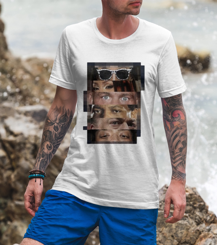 I Was There Fourth Rope 12 12 24 Sunglasses Eyes Collage T-Shirt
