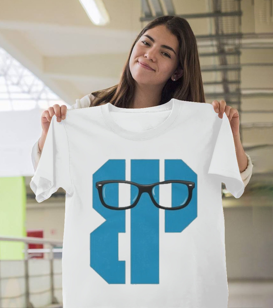 Projects X Weezer Framed Blue Block With Glasses T-Shirt