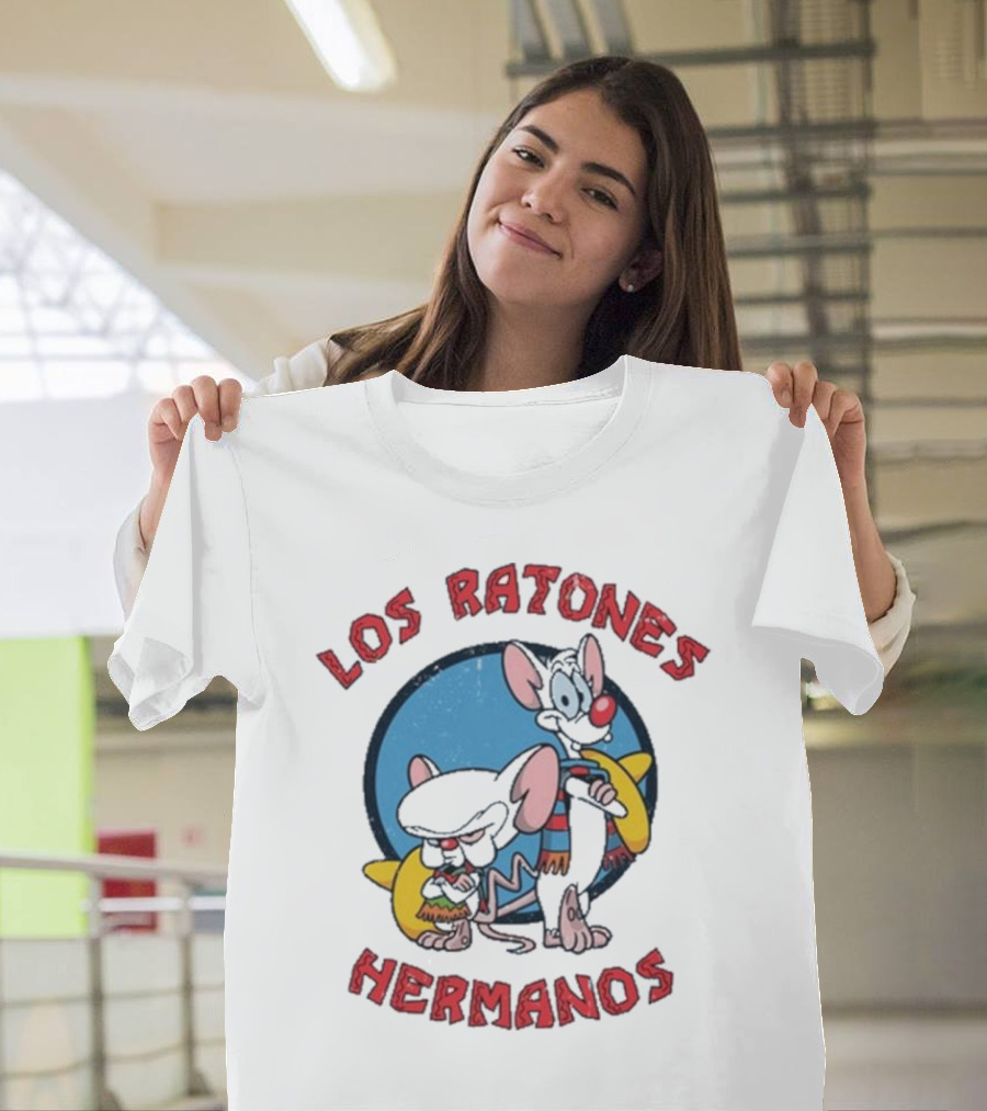 Los Ratones Hermanos Pinky and The Brain Crossover T-Shirt