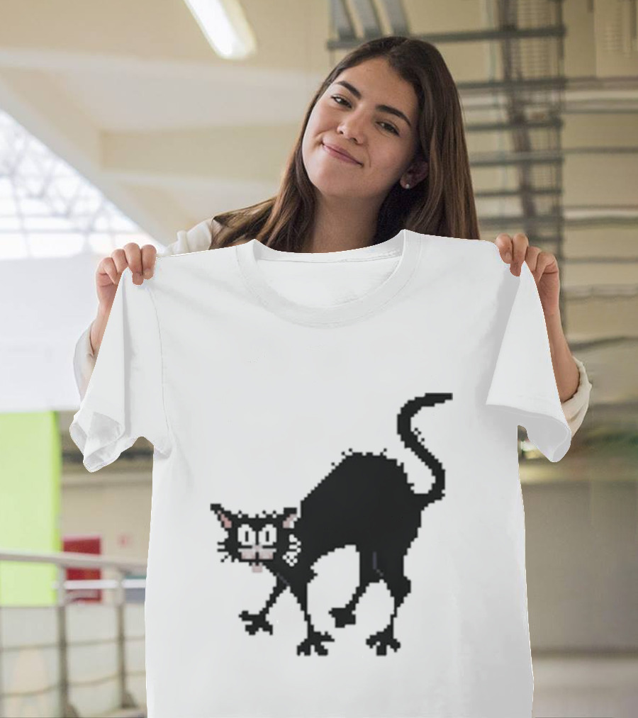 Tom Ward 8 Bit Pixel Art Tom Cat T-Shirt