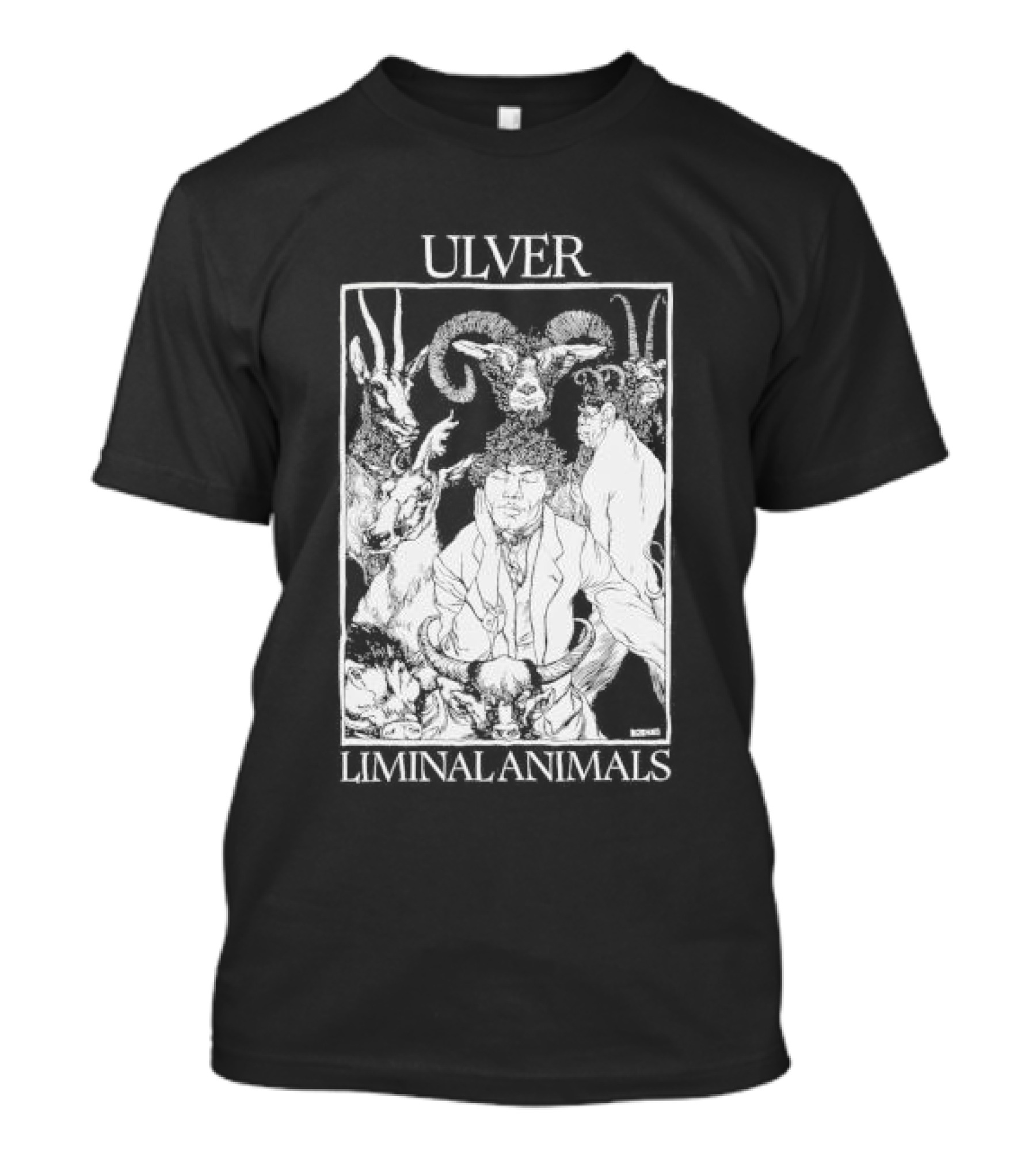 Ulver Liminal Animals Intricate Illustration Mystical Creatures T-Shirt