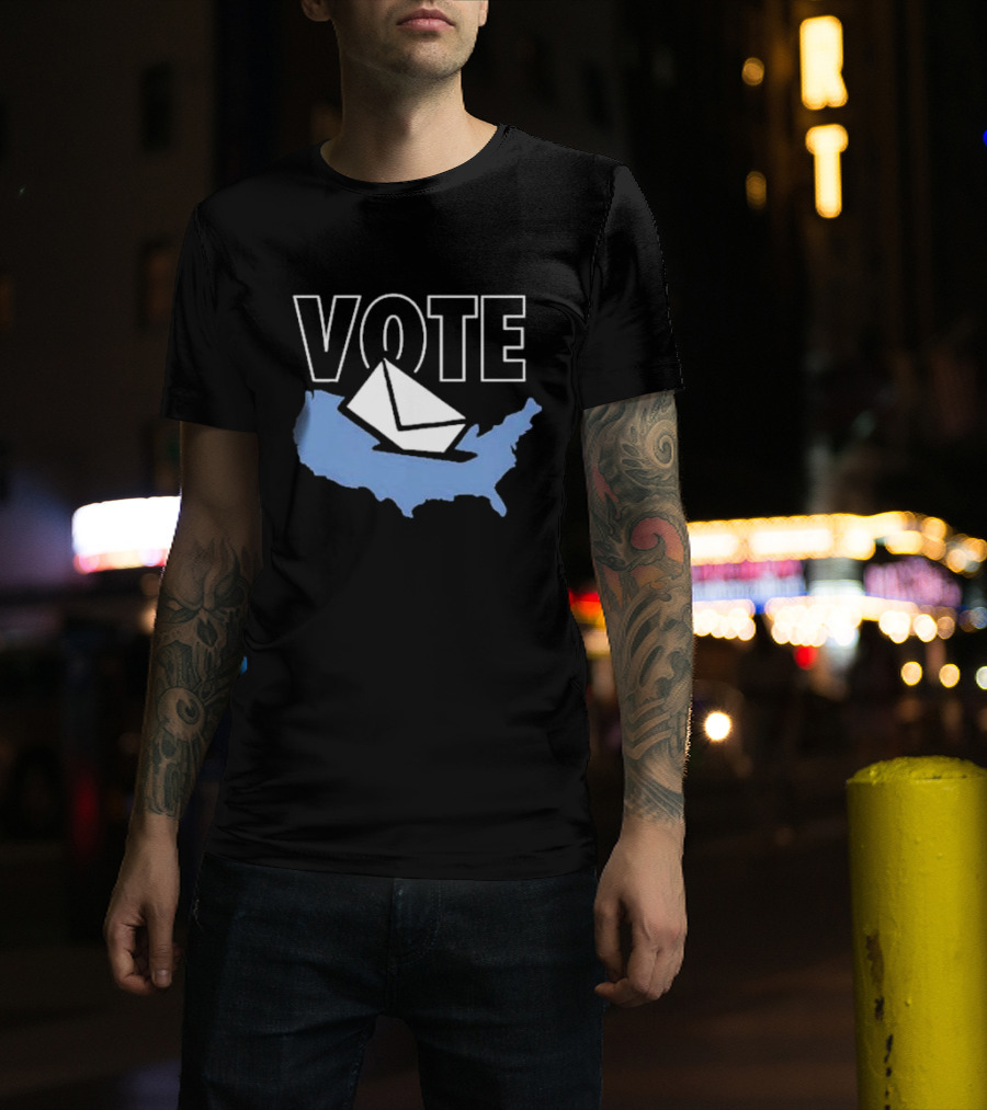 Vote Envelope Map T-Shirt